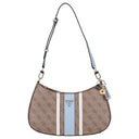 Guess Noelle II Top Zip - Schultertasche 29 cm (latte logo/light blue)