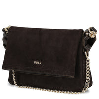 BOSS Women Yelena Flap Crossbody - Bandolera (dark brown)