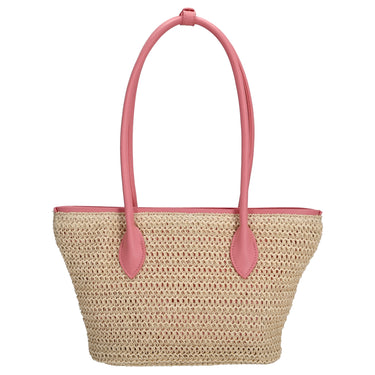 Seidenfelt Savonlinna Tulip - Shopper 33.5 cm (natural straw with pink) - Ansicht 4