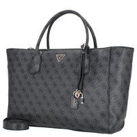 Guess Marissa Logo Tech Tote - Bolso de mano 50 cm (coal logo)