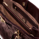 Guess Carmella Girlfriend Satchel - Henkeltasche 35 cm (burgundy logo)