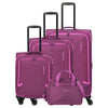 Travelite Corsiica - Set de trolley con 4 ruedas 4 piezas ampliable (pink)