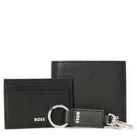 BOSS Men GB Set de regalo - Cartera, tarjetero y llavero 11 cm (black)