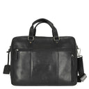 Leonhard Heyden Roma - Aktentasche 2 Fächer. mit Vortasche Leder 15" 41 cm (schwarz) - Ansicht 4