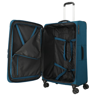 Travelite Kick Off - 4-Rollen-Trolley L 78 cm erw. (petrol) - Ansicht 3