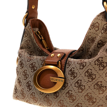 Guess Camden Mini - Schultertasche 24 cm (latte logo/cognac)