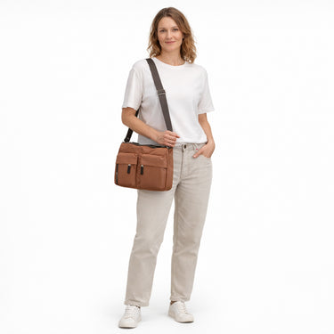 Mandarina Duck Hunter - Umhängetasche 28 cm (pecan nut) - Ansicht 7