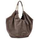 Coccinelle Smash Suede Bim - Schultertasche 35 cm (warm taupe) - Ansicht 5