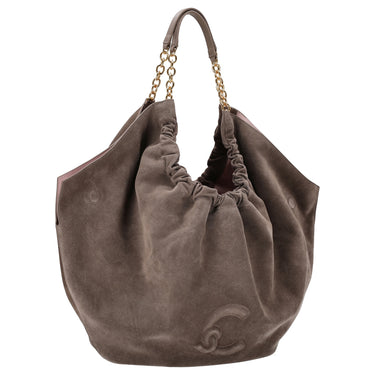 Coccinelle Smash Suede Bim - Schultertasche 35 cm (warm taupe) - Ansicht 5
