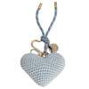 Seidenfelt Crocket Heart Charm - Colgante (sea salt blue)