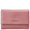 Coccinelle Metallic Soft - Cartera 12 ranuras para tarjetas 14 cm (color: winter rose)