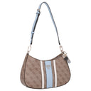 Guess Noelle II Top Zip - Schultertasche 29 cm (latte logo/light blue) - Ansicht 5