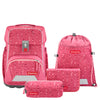 Step by Step Basis - Set de mochila escolar 4 piezas (Pink Bubbles)