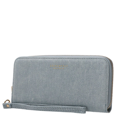 Seidenfelt Smilla - Damen- Geldbörse 19 cm (denim in blue) - Ansicht 3