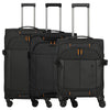 Travelite Briize - Set de trolley con 4 ruedas 3 piezas S/M erw./L erw. (negro)