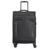D&N Travel Line 9804 - Trolley de 4 ruedas M 68 cm expandible (black)