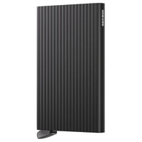 Secrid Cardprotector Fluted - Kreditkartenetui 6cc 10.2 cm RFID (black+)
