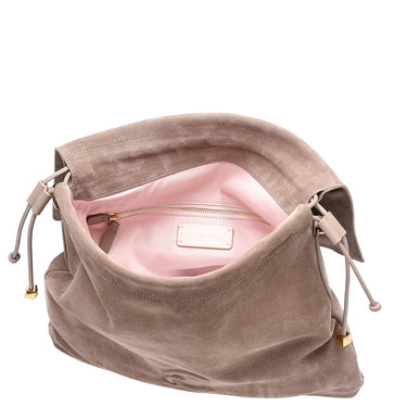 Coccinelle Lidia Suede Bim - Schultertasche 34 cm (warm taupe) - Ansicht 6