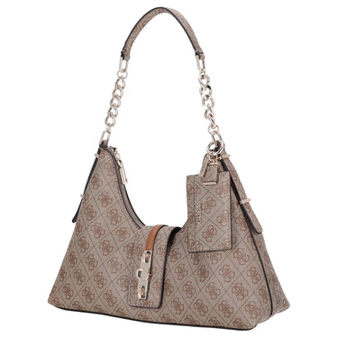 Guess Yvonne Logo Hobo - Schultertasche 32 cm (latte logo) - Ansicht 2