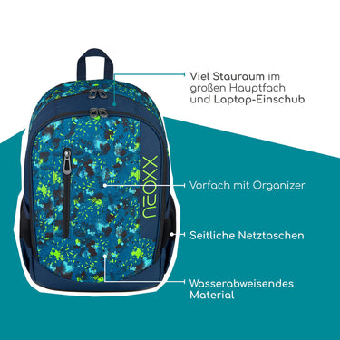 Neoxx FLOW - Schulrucksack 42.5 cm (Petrol extreme) - Ansicht 8