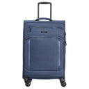 D&N Travel Line 9804 - 4-Rollen-Trolley M 68 cm erw. (dark blue)