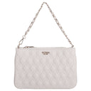 Guess Maxine Quilted Flat Pouch - Schultertasche 24 cm (light taupe)