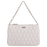 Guess Maxine Quilted Flat Pouch - Schultertasche 24 cm (light taupe)