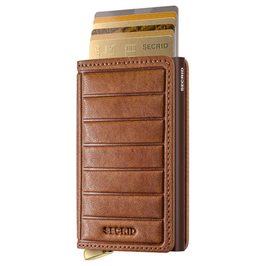 Secrid Slimwallet Emboss Lines - Kreditkartenetui 6cc 10.2 cm RFID (cognac+) - Ansicht 2