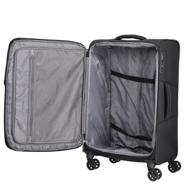 D&N Travel Line 9804 - 4-Rollen-Trolley M 68 cm erw. (black) - Ansicht 6