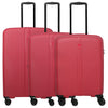 Travelite Air Stripe - Set de trolley con 4 ruedas 3 piezas (red)