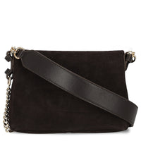 BOSS Women Yelena Flap Crossbody - Bandolera (dark brown)