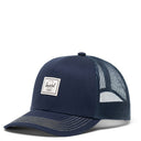 Herschel Whaler Cotton Mesh - Cap (darkest navy/vintage white stitch)