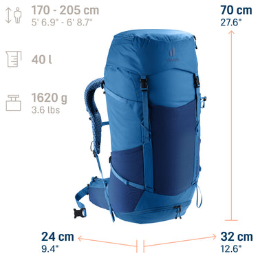 Deuter Futura Pro 40 - Wanderrucksack 70 cm (nightblue-baltic) - Ansicht 12