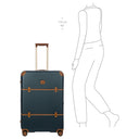 Brics Bellagio - 4-Rollen-Trolley 76 cm erw. (blue/tan) - Ansicht 10