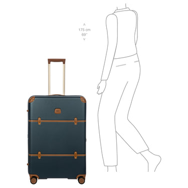 Brics Bellagio - 4-Rollen-Trolley 76 cm erw. (blue/tan) - Ansicht 10