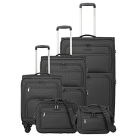 Travelite Cubis - 4-Rollen-Trolley Set 5tlg. (anthracite)
