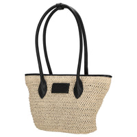 Seidenfelt Savonlinna Tulip - Shopper 33.5 cm (natural straw with black) - Ansicht 2