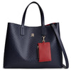 Tommy Hilfiger Icon Satchel Mono - Handbag 38 cm (space blue)