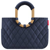 reisenthel loopshopper M - Bolso shopper 40 cm (frame rhombus midnight gold)