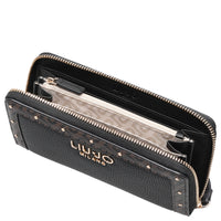Liu Jo Ilyana ECS XL Zip Around - Cartera 19 cm (nero)