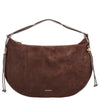 Coccinelle Thess Suede Bim - Bolso de hombro 45 cm (brunette/brunet)
