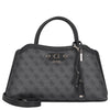 Guess Lindsey Satchel - Bolso de mano 36 cm (coal logo)