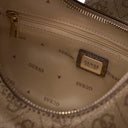 Guess Yvonne Logo Hobo - Schultertasche 32 cm (latte logo)