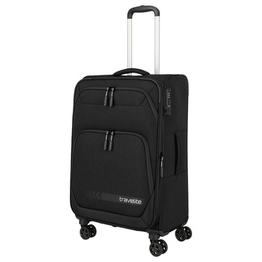 Travelite Kick Off - 4-Rollen-Trolley M 67 cm erw. (black) - Ansicht 6