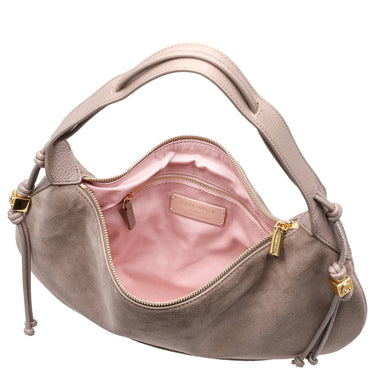 Coccinelle Thess Suede Bim - Schultertasche 38 cm (warm taupe) - Ansicht 6