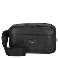Lacoste Monogramm - Umhängetasche 24 cm (black)