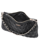 Guess Maxine Quilted Flat Pouch - Schultertasche 24 cm (black) - Ansicht 6