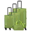 Travelite Corsiica - Set de trolley con 4 ruedas 4 pzas. expandible (fresh green)