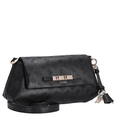 Guess Carmella Crossbody Flap - Umhängetasche 30 cm (black logo) - Ansicht 5