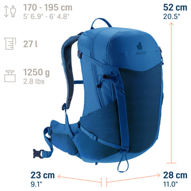 Deuter Futura 27 - Wanderrucksack 52 cm (nightblue-baltic) - Ansicht 12